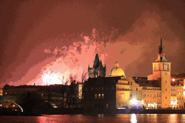 Novoroční ohňostroj 2010 (Praha)